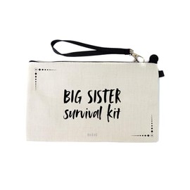 Gifts or Presents for Big Sisters, Big Sister Survival Kit, Novelty Bag for Cosmetic Makup Bags, Pencil Case, Travel Organiser Zipper Pouch - cb1708