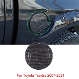 MXauto-2024 For Toyota Tundra 2007-2021 ABS Carbon Fiber Fuel Tank Gas Cap Trim Cover