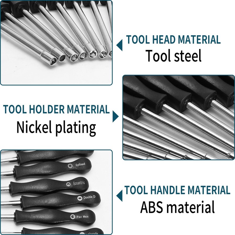Hoypeyfiy 12pcs Carburetor Adjustment Tool Kit Screwdrivers with Brush for