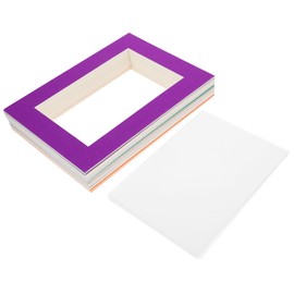 Gatuida 30Pcs Wall Mounted Cardboard Picture Frames for DIY Decor Multi Color Decorative Photo Frames for Creative Home Gallery Display Lightweight Portable