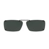 Solar Shield Polarized 56 Rec N Clip-on Frameless Gray …