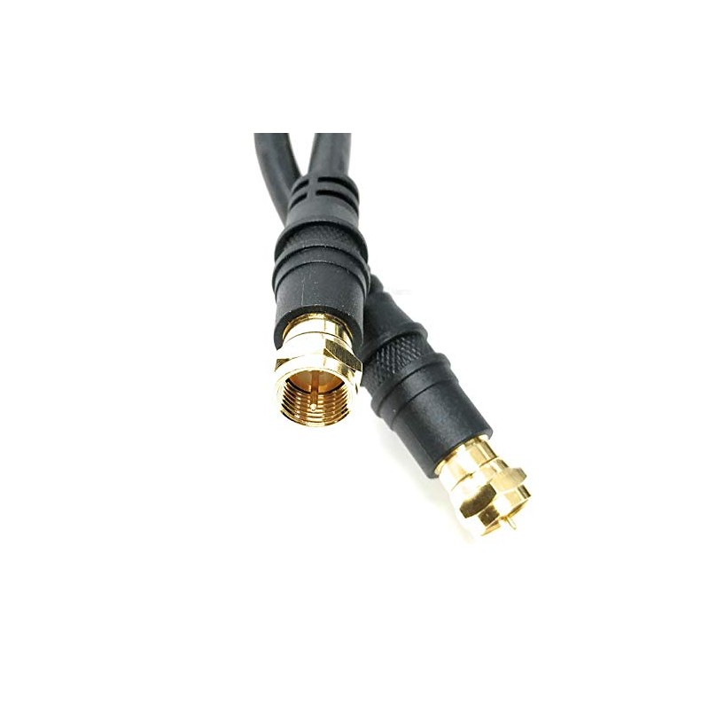 RiteAV 3 feet RG6 Coax Satellite/CATV Cable - Screw On