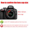 2 Pack 52MM Center Pinch Lens Cap for Nikon D3400