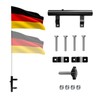Motorhome Flag Holder, Adjustable Metal Flag for Flag Decoration, Ideal