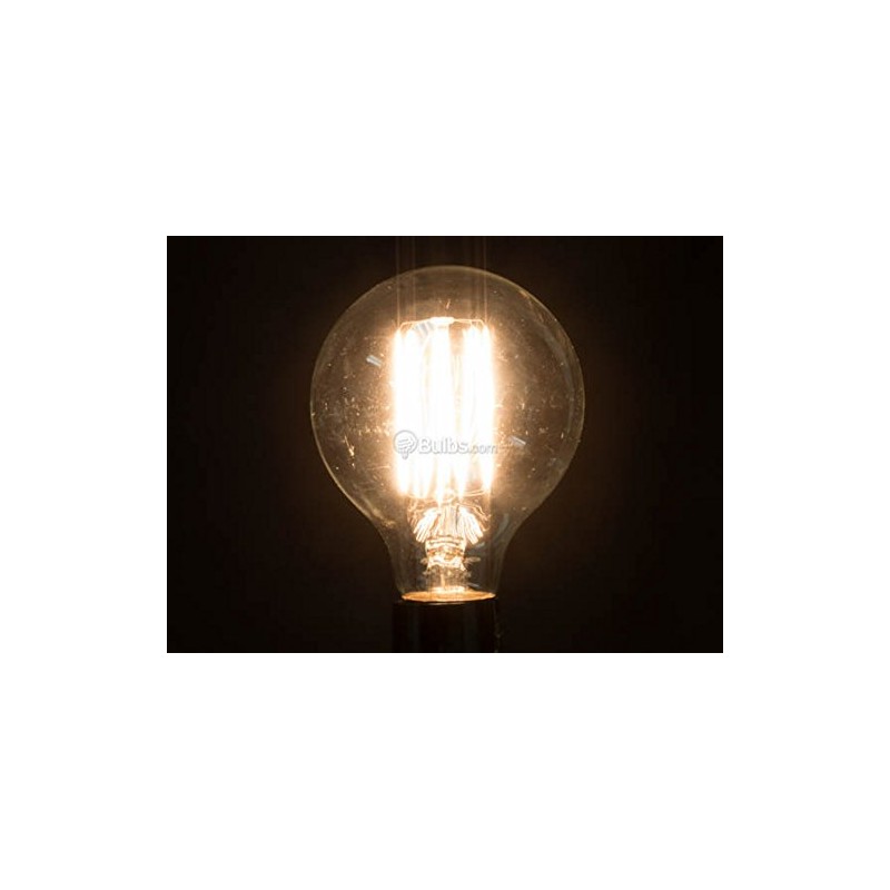 Satco 40W 120V G25 Amber Filament, Nostalgic E26 Base