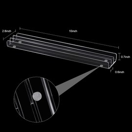 8 Piezas Estantes de Acrílico para Dominó Soportes de Acrílico Bandeja Organizadora para Dominó Tren Mexicano, Dominó No Incluido (Transparente)