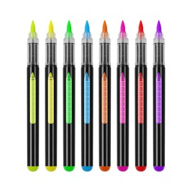 UV Neon Face Paint Pens, Tatto Markers for Skin Washable, Face Makeup for Party Favors, Glow in the Dark Under UV Light Body Painting Kit