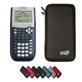 TI 84 Plus Graphing Calculator + WYNGS Protective Case Black