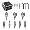 14Pcs TCT Hole Saw Kit with case, 1/2"-1-57/64" Heavy-Duty Tungsten