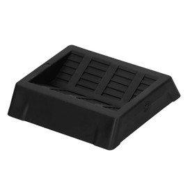 Caster Cups Furniture Wheel Stoppers Heavy Duty Rubber Bed Chair Sofa Cabinet Floor Protectors Black 6PCS 7.5x7.4x1.7cm