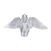 Silver Angel Wing Statue Standing Sculpture Resin Desktop Garden Ornament