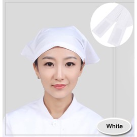 Chef Barista Hat Women Waitress Baker Triangular Hair Bandanna Adjustable Cook Uniform Turban Kitchen Restaurant Skull Cap