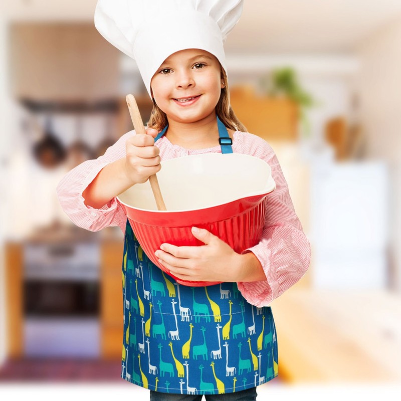 Children Aprons, Pure Cotton Kids Artists Aprons Child Chef Aprons