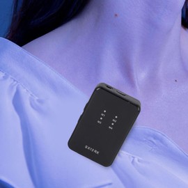 Dpofirs 1 to 5 Wireless Lavalier Microphone for Camera PC Smartphone, Square Wireless Lapel Mic with Noise Cancelling, 8H Working Time for Video Recording Vlogging