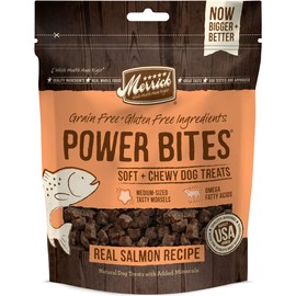 Merrick Power Bites Natural Grain Free Gluten Free Soft & Chewy Chews Dog Treats