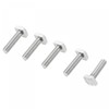 sourcing map Square Head Bolt, 5pcs M8x25mm Fully Thread 304