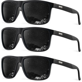 HENGOSEN Sunglasses-for-Men Polarized Mens Sunglasses: Retro Sun glasses with UV Protection for Driving Fishing