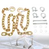 MEPARERI Ultimate Connection 5th Wheel Trailer Safety Chains with Hooks,Safety