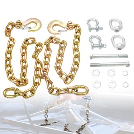 MEPARERI Ultimate Connection 5th Wheel Trailer Safety Chains with Hooks,Safety Chain Kit,24,000 lbs