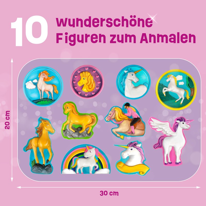 Smowo® Casting and Painting Horses and Unicorns Yourself - Girls