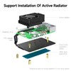 Yahboom RPi 5 Case,Micro Desktop Aluminum Case with Pi5 Active
