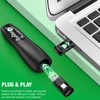 HELLCOOL Green USB C Presenter, 2.4 GHz Wireless PowerPoint Remote