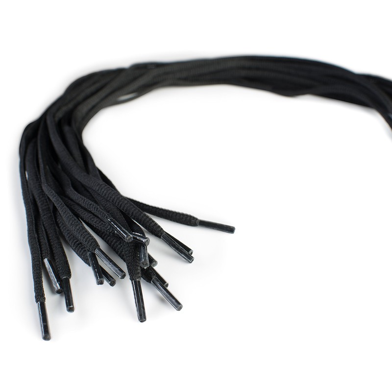 OrthoStep Oval Athletic Black 48 inch Shoelaces 2 Pair Pack