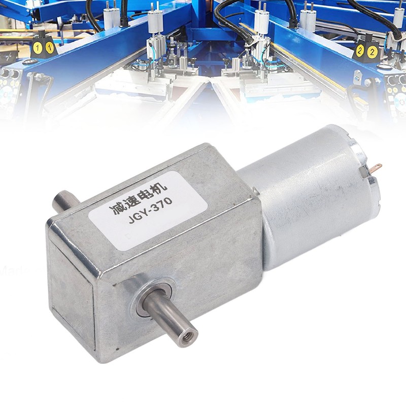 25kg.cm DC Gear Speed Reduction Motor Double Shafts Self Locking