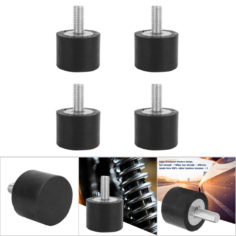 4PCS Anti Vibration Rubber Bobbin Mount Isolator Anti Shock Vibration