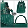 YDSIII Green Top-Handle Handbag Mini Purse for Women Crossbody Bag