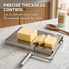 Cheese Slicer Board with Wire, Stainless Steel Cheese Cutter with