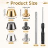 RAHHLIZS 26pcs Bag Feet for Bag Making, Brass Metal Feet