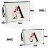 Vavabox 2 Pcs Initial Makeup Bag Set,Birthday Gifts for Women,Ideal