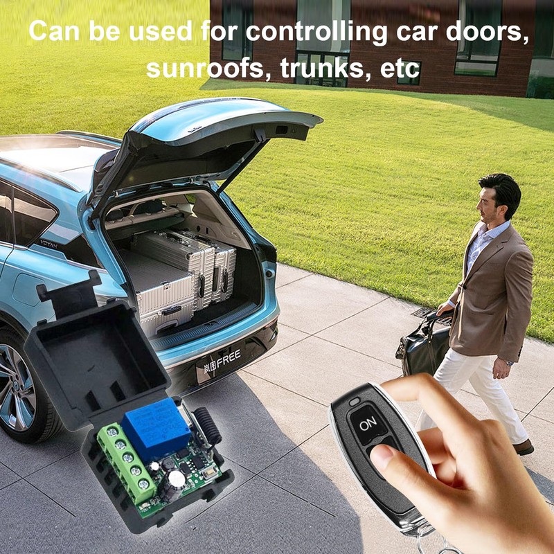 QIACHIP DC 5V 9V 12V 24V 48V Wireless Remote Switch