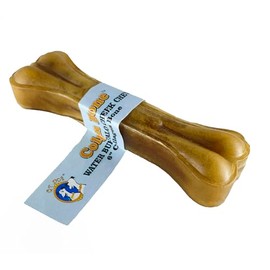 QT Dog Water Buffalo Colgn Bone 6" - All Natural Long Lasting Collagen Dog Chews, Single Ingredient, Protein-Packed, Gluten & Grain Free, Odor-Free Dental Chews, Ideal for All Breed Sizes - Banded