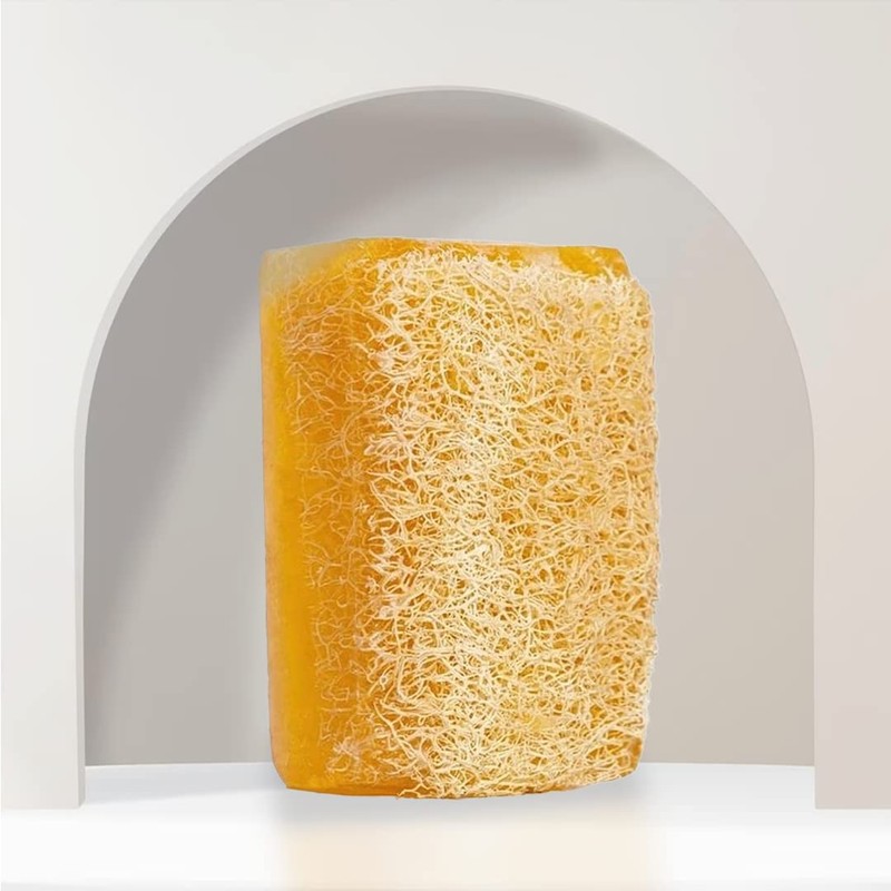 Cielche Natural Handmade Rice Soap Bar With Pumpkin Fiber 120gr.Spots,