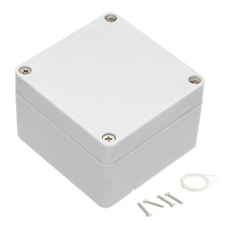 Awclub Waterproof Dustproof IP65 ABS Plastic Junction Box Outdoor Universal Electric Project Enclosure Gray 3.3"x3.2"x2.2"(83mmx81mmx56mm)
