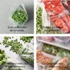 Airtight Plastic Clear Bags Ideal for Freezing Food, Document Storage,