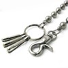 uxorettotye-n Black Rhodium Plated Ball Chain 10 mm in Diameter