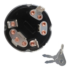 GRABOTE New Ignition Key Switch 4 Position Starter Repl.#81871583 for Ford Tractor 420 4400 445 445A 445C 445D 450 4500 455 455C 455D 4600 4610 4630 4830