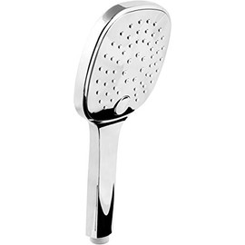 Cornat Celletta TECB3411 Hand Shower Head Diameter 116.5 mm Chrome-Plated 3 Jet Types: Normal and Soft Jet Anti-limescale and Water-Saving Insert / Shower Head for Shower and Bathtub