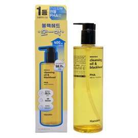 Hanskin [Large Size/Online Exclusive] Hanskin Cleansing Oil & Blackhead Oily Skin BHA 400ml, 1 Unit / [대용량/온라인단독] 한스킨 클렌징오일&블랙헤드 지성 BHA 400ml, 1개