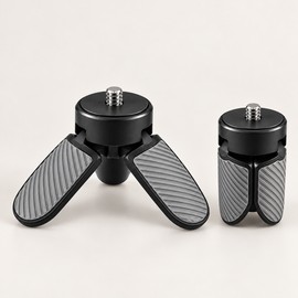 Mini Tripod Stand for Action Cameras – Compact 1/4-Inch Screw Mount with Hand Grip for Vlogging and Travel Recording