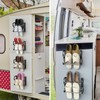 DEYILIAN Wall Mounted Shoes Rack 4 Pack, Hanging Shoe Organizer,