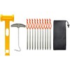 Tiardey 10Pcs Aluminum Lightweight Tent Stakes Set, Camping Tent Stakes