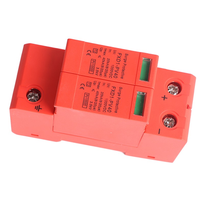Voltage Surge Arrester Device 2P Photovoltaic DC Surge Protector DC1000V