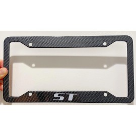 Unbranded ST Metal Carbon Fiber Look License Plate Frame