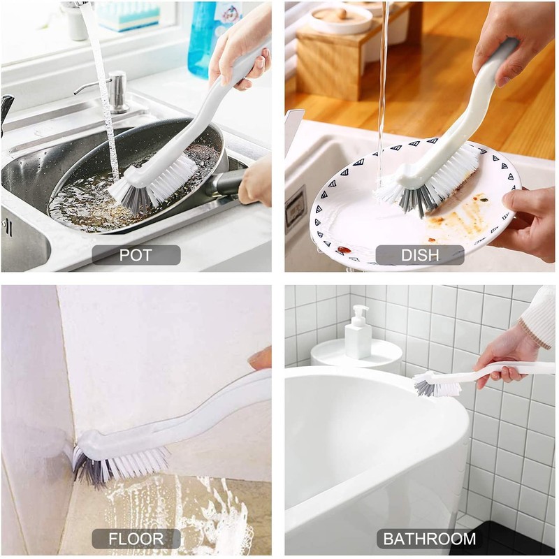 DABOBOTOOL4 Pieces Cleaning Brush Small Scrub Brush for Cleaning Bottle
