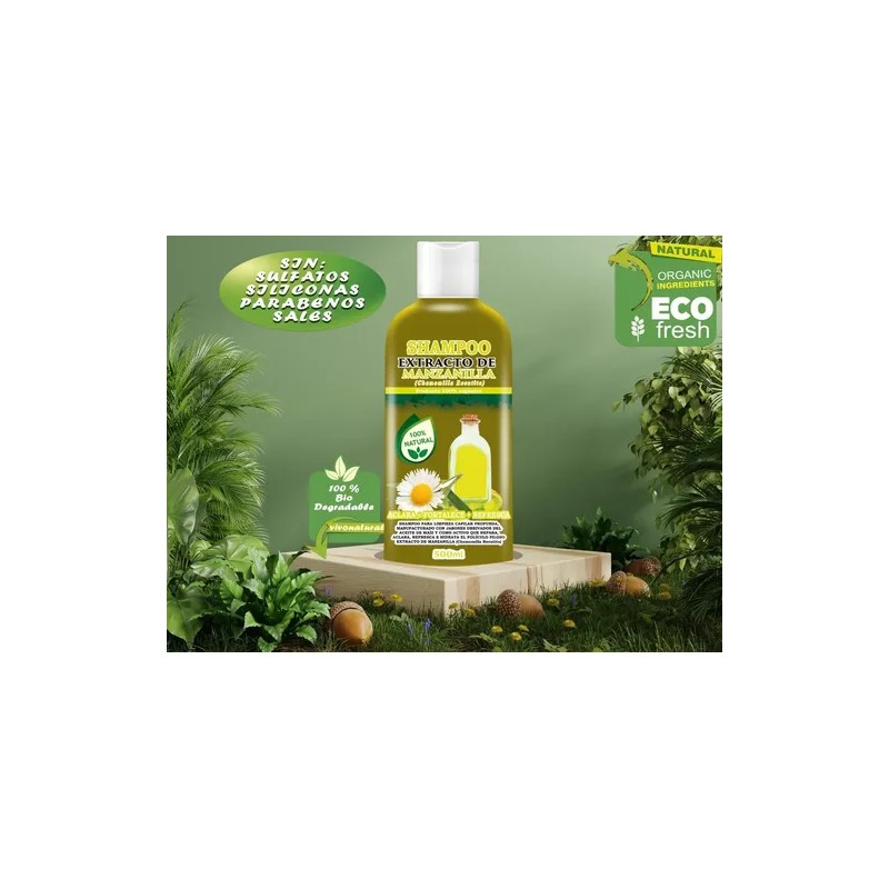Shampoo Extracto De Manzanilla Natural 500ml Envió Gratis!