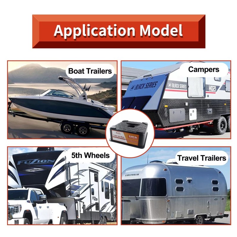 VACALLITY Trailer Jack Block Up 16000 lbs for RV Camper